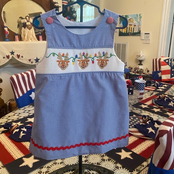 Remember Nguyen Smocked Toddler Girls Dress size 4T - Picture 13 of 16